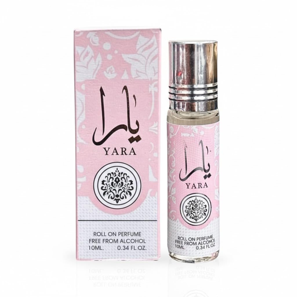 Lattafa Yara 2-piece Fragrance Bundle for Women (3.4 Oz Eau de Parfum Spray + 0.34 Oz Concentrated Perfume Oil)