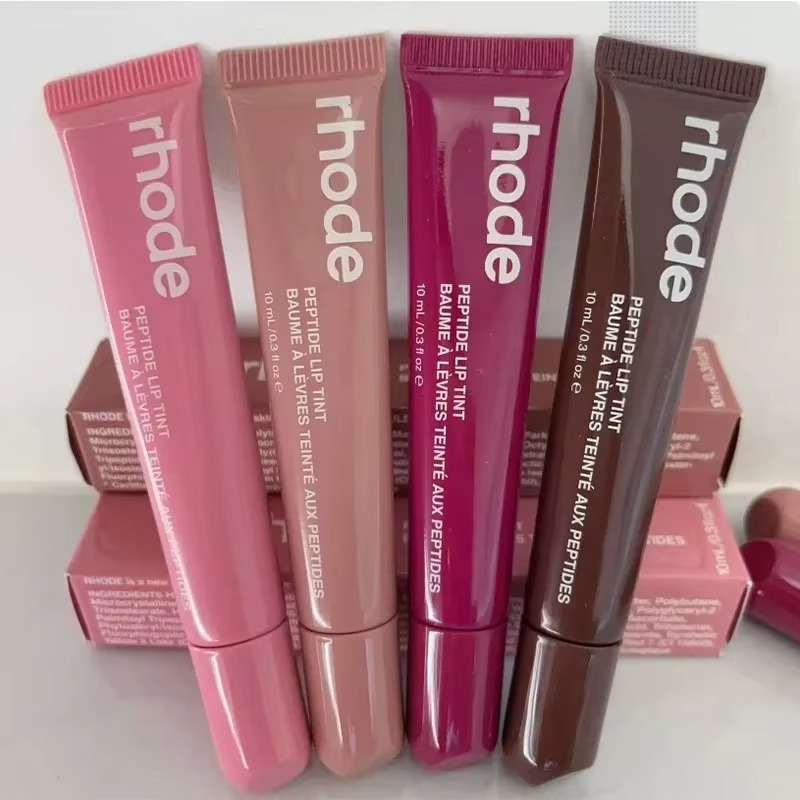 8 Colors Rhode Lip Care Series | Tinted Lip Balm | Lasting Moisturizing Blushes | Hydrated Lip Gel Oil | Pout Lips Long-acting Lip Treatment - Espresso