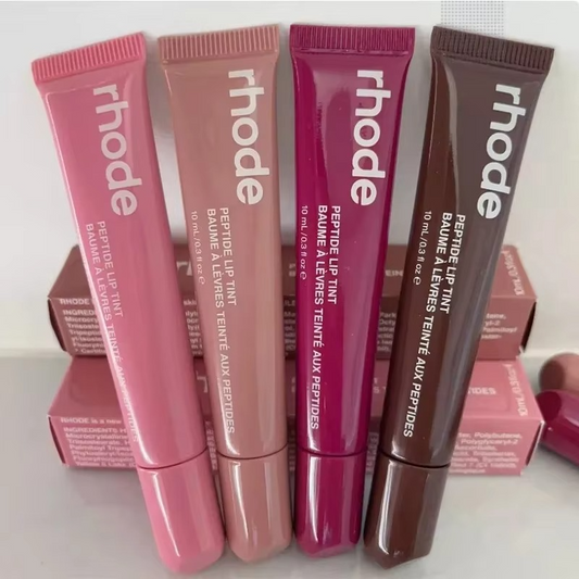 8 Colors Rhode Lip Care Series | Tinted Lip Balm | Lasting Moisturizing Blushes | Hydrated Lip Gel Oil | Pout Lips Long-acting Lip Treatment - Espresso